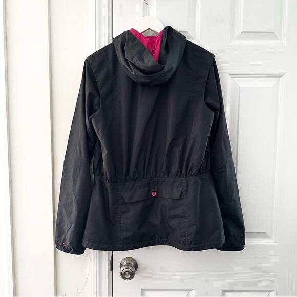 Nike ACG Vintage Black Pink Mesh Hood Cinched Windbreaker Jacket Medium Women - Picture 4 of 12